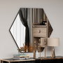 Hanah Home Espejo Hexagonal Zeo - Black